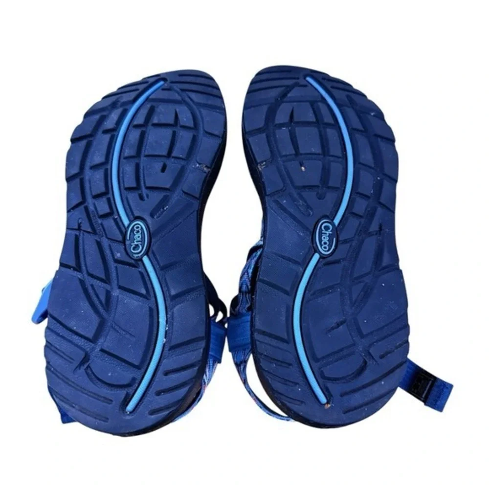 Chaco Z/Cloud 2 Sandals Womens 7 Pre-Owned Strappy Athletic Blue Toe Loop Hiking